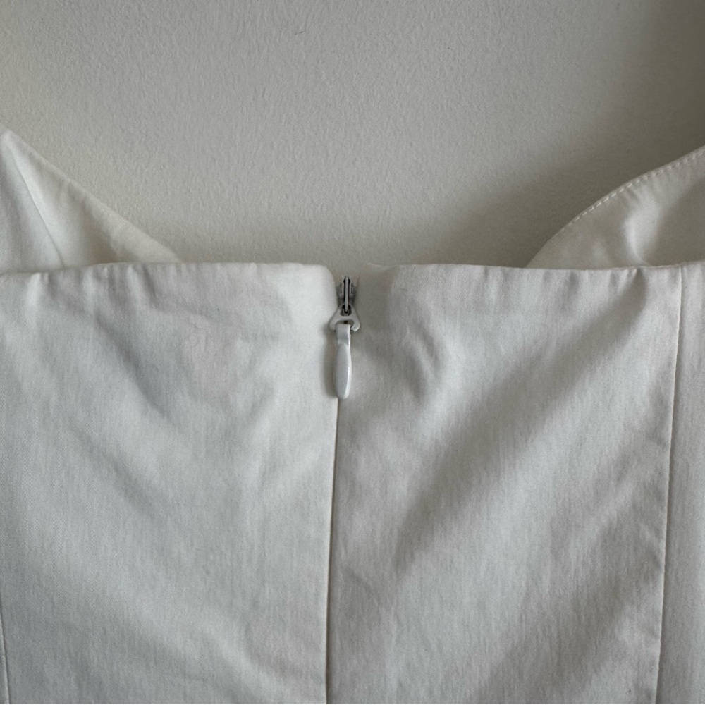 House of CB | Elsie White Puff Sleeve Corset Mini Dress ~ Medium - Picture 11 of 11